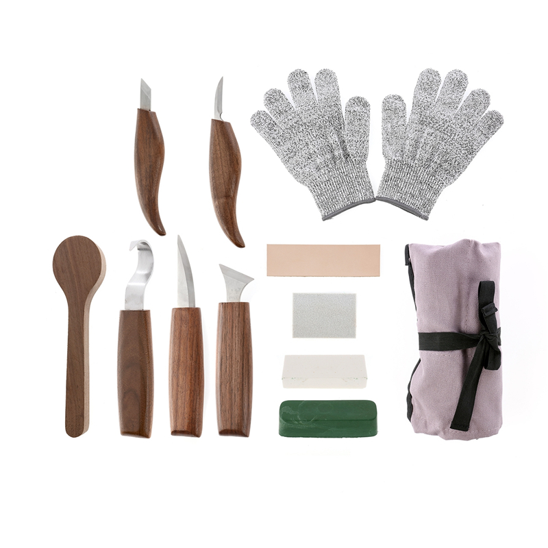 Chisel Set Wood - Lot de 12 outils de sculpture