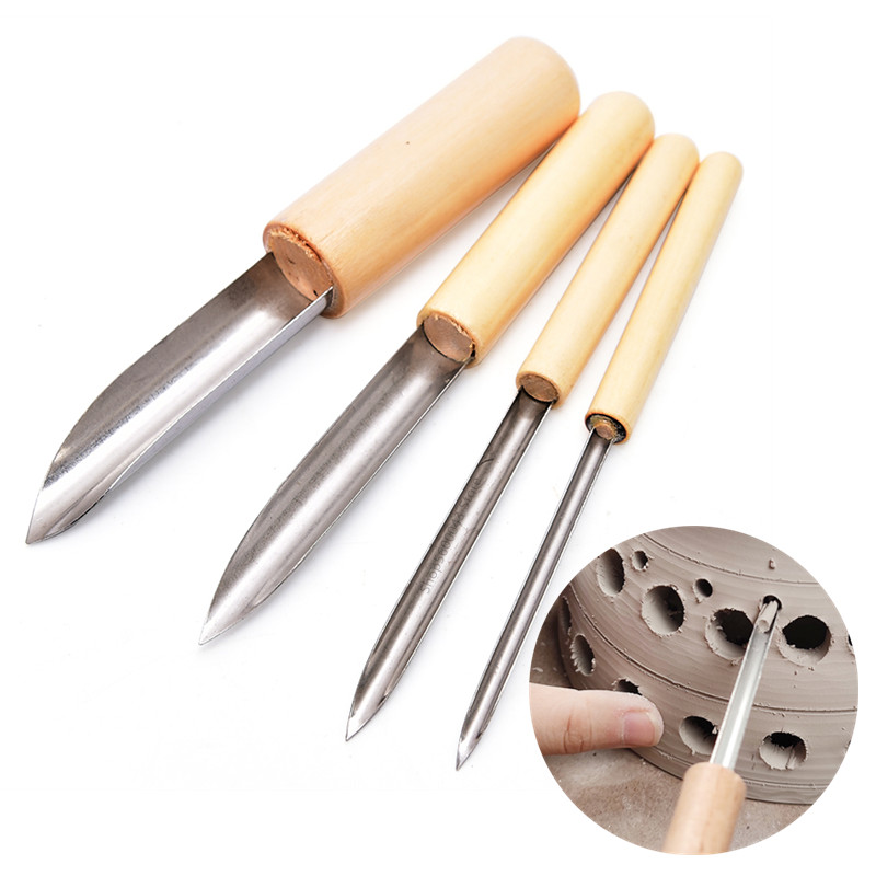 Outil de poterie perforateur 4 - Chisel Set Wood avis et prix