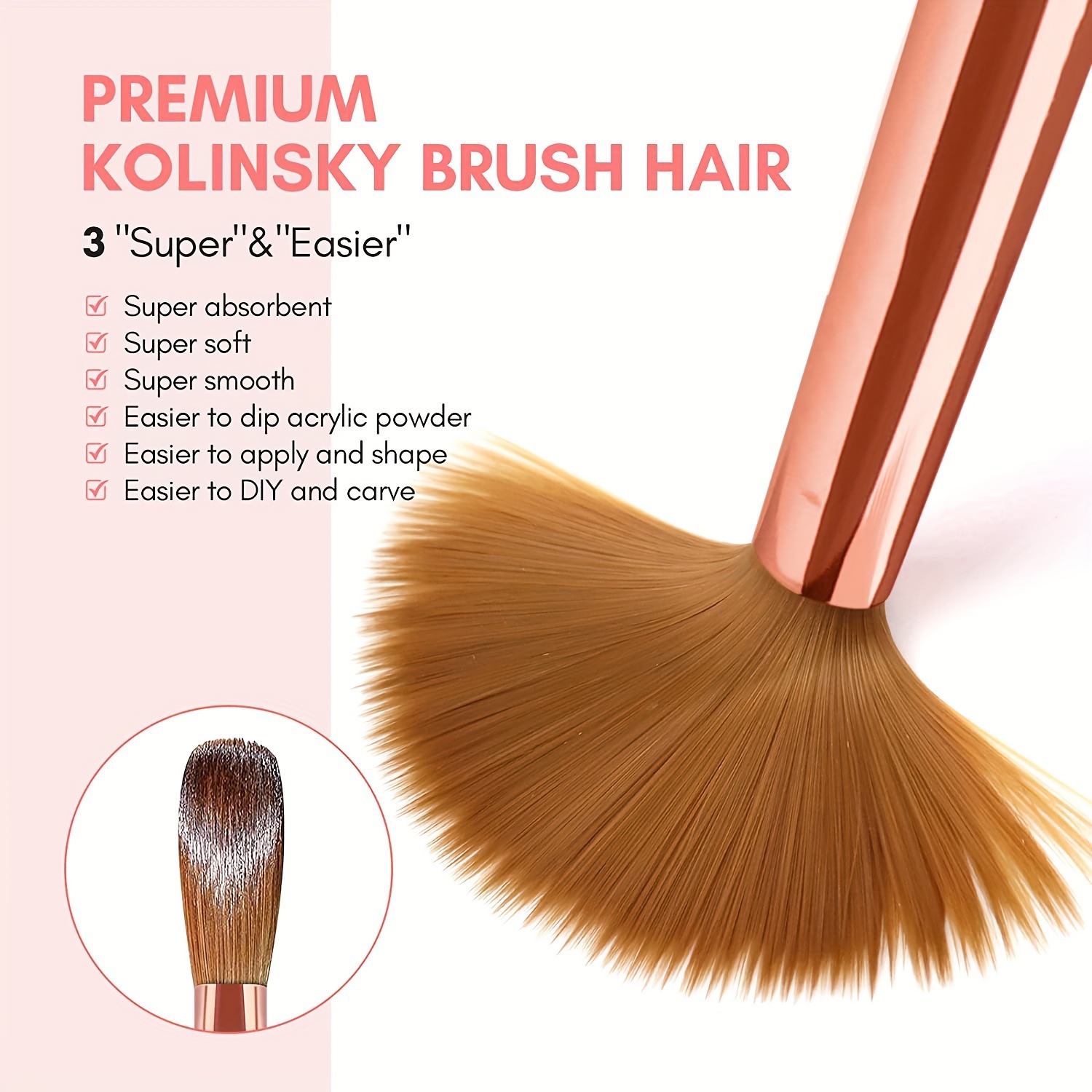 Kolinsky – ensemble de pinceau - Chisel Set Wood avis et prix